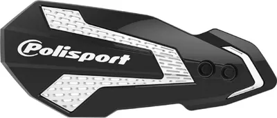 Produktbild von POLISPORT MX Flow Handschützer Schwarz / Weiß - passend für Kawasaki KX250F / 450F