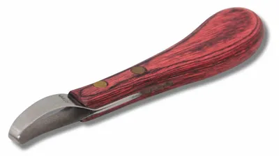 Produktbild von AMKA PRO Schlaufen Hufmesser Klauenmesser Rinnmesser Kohlenstoffstahl Schlaufenhufmesser ergonomischer Griff