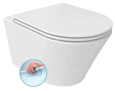 Immagine prodotto di PACO SHORT WC sospeso, senza brida, 36x47,5 cm, bianco