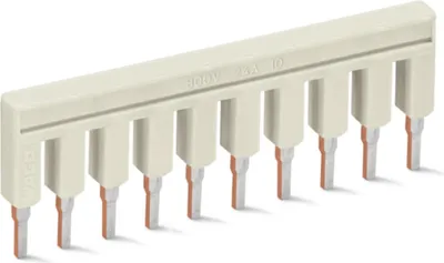 Image de Wago Kammbrücker isolé 10 fois, gris clair, 1 pièce.