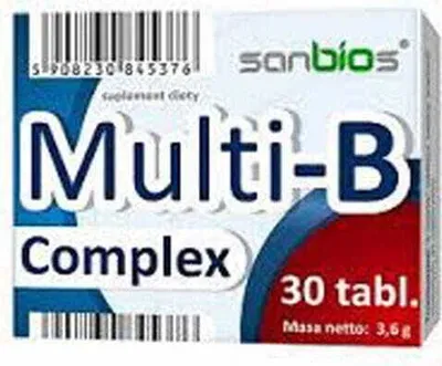 Obrázek produktu pro SANBIOS Multi-B-Complex 30 tablet