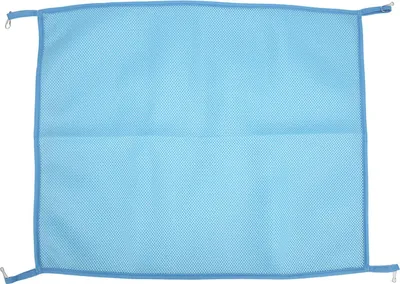 Image de Hamac cage pour animaux domestiques, respirant, frais, à suspendre, lit filet d'été pour chat, cochon d'Inde, hamster, bleu, 49 x 60 cm