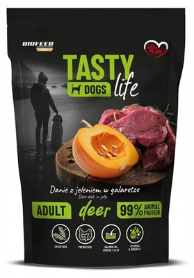 Produktbild von BIOFEED Tasty Dogs Life Deer - Nassfutter für Hunde - 500g