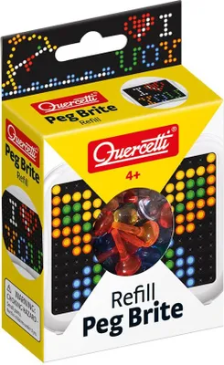 Produktbild von Quercetti Pegs Brite Helle Peg-nachfüllungen 180 Stücke Durchsichtig  Durchsichtig One Size
