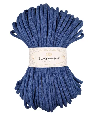 Produktbild von Baumwollkordel 9mm 50m, viele Farben, Makramee Garn, Baumwollgarn, geflochtene Baumwollkordel 9mm mit Kern, Makramee Kordel, Häkelkordel, Kordel 9mm,