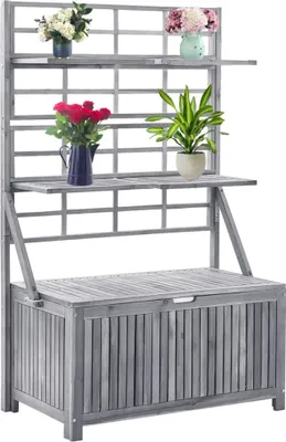 Obrázek produktu pro vidaXL Úložná truhla s mřížkou 99x55x160cm Masivní dřevo akácie