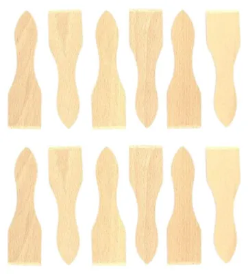 Image de Lot de 12 spatules à raclette en bois13 cm Fackelmann