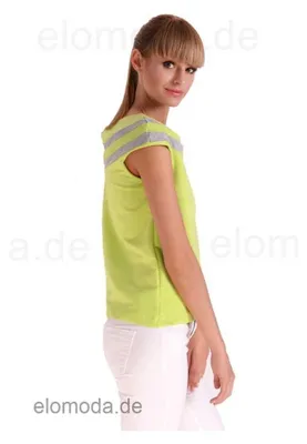 Produktbild von Damen Longshirt Tunika T-Shirt Sommer Shirt; Limettengrün