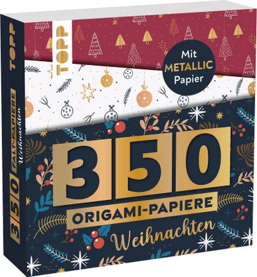 Image de 350 papiers origami - Noël