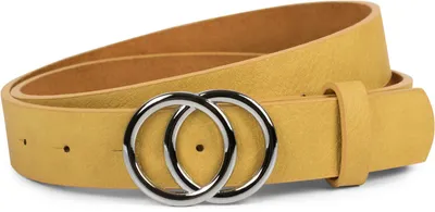 Produktbild von styleBREAKER Damen Gürtel 3 cm | Glänzende Ringschnalle in Gold oder Silber | Verstellbarer Taillengürtel & Hüftgürtel | Glattes Kunstleder für Kleider & Jeans