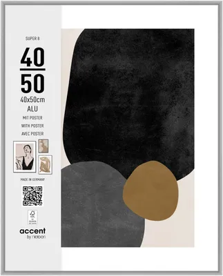 Produktbild von accent by nielsen Aluminium Bilderrahmen Super 8, 40x50 cm, Silber matt