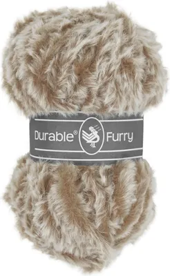 Produktbild von Durable Furry Garn 100 % Polyester weich flauschig 50 g 35 m Nadelstärke 8,0