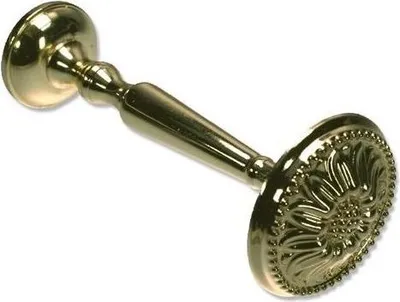 Produktbild von Interdeco Raffhalter / Gardinen-Dekohaken Messing-farbig, Typ Blume