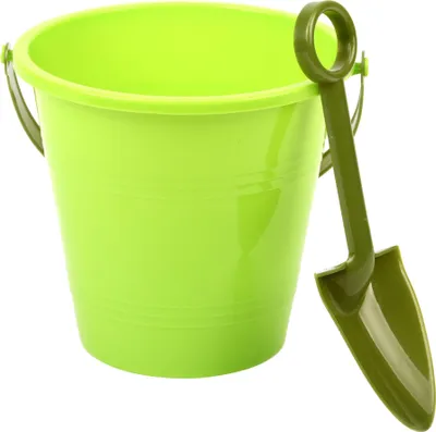 Produktbild von Esschert Design Kindereimer mit Schaufel Plastik aus Kunststoff, 15,7 x 14,7 x 13,7/ 5,8 x 2,2 x 18,5 cm