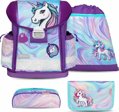 Produktbild von Belmil Schulranzen Set Classy Unicorn Dream 10-teilig gefüllt