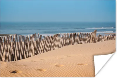 Produktbild von MuchoWow® Poster Strand - Pfähle - Meer 60x40 cm - Schlafzimmerdekoration
