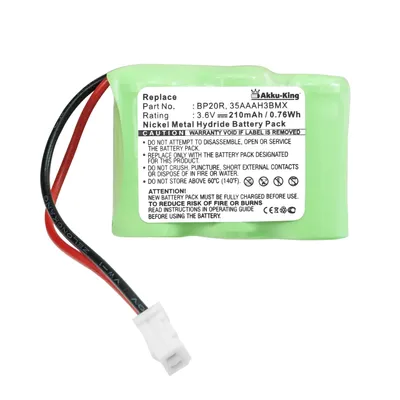 Zdjęcie produktu dla Akku-King 20112104, Zielony, Biały, WEEE, CE, 0,76 Wh, 11 mm, 17 g