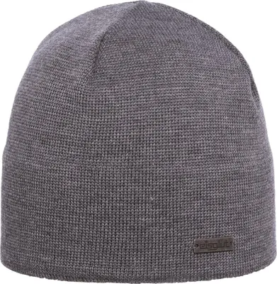 Produktbild von Eisglut Primo Merino feine Strickmütze mit Innenband grau-meliert grau-meliert