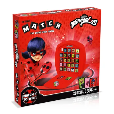 Obrázek produktu pro Top Trumps Match Miraculous kostková hra dětská hra společenská hra desková hra