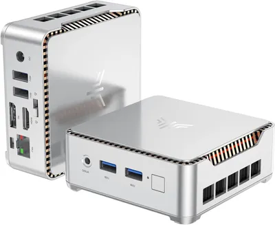 Zdjęcie produktu dla Mini komputer - Kompaktowy komputer stacjonarny - Bardzo szybki, kompaktowy komputer - Procesor Intel - Obsługa dwóch monitorów 4K i 16 GB pamięci RAM