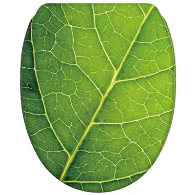 Produktbild von SANILO® WC-Sitz mit Absenkautomatik und Schnellverschluss Blatt, Toilettendeckel direkt vom Hersteller, Klodeckel, Klobrille, WC Deckel, WC Brille
