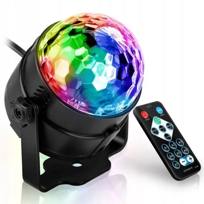 Zdjęcie produktu dla KULA DYSKOTEKOWA Projektor LED DISCO RGB IMPREZOWY