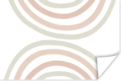 Produktbild von MuchoWow® Poster Regenbogen - Design - Pastell 120x80 cm - Bilder