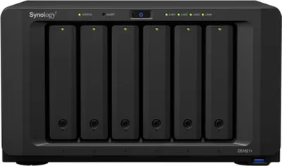 Zdjęcie produktu dla Synology DiskStation DS1621+, NAS, Komputer stacjonarny, Ryzen Embedded, V1500B, 4 GB, DDR4