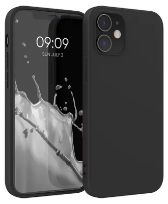 Produktbild von kwmobile Handyhülle für Apple iPhone 12 / iPhone 12 Pro Hülle - TPU Case - Kabelloses Laden - Schutzhülle Cover in Schwarz matt