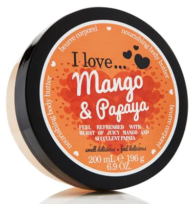 Obrázek produktu pro I Love, Mango & Papaya, Hydrating, Body Butter, 200 ml