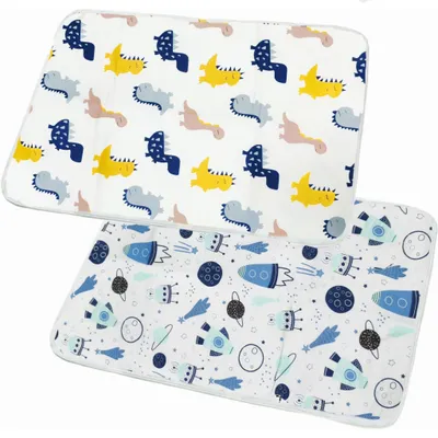 Produktbild von Waschbare und wasserdichte Wickelauflage für Babys – Set mit 2 Stück