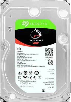 Image de Disque dur Seagate ST8000VN0022 8Tb 256Mb Cache 7200Rpm Sata III 3,5'' pouces