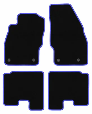 Immagine prodotto di Tappetini in velluto Nero/Blu per Opel Adam 2012- Set 4 pezzi