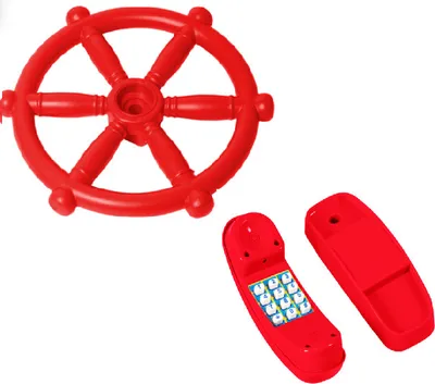 Obrázok produktu pre Wippchen-Shop Príslušenstvo hracej veže 2 v 1 SET Telefón + lodné koleso Hracia veža červená