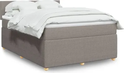 Produktbild von Eleganten-Stil Boxspringbett mit Matratze Taupe 140x200 cm Stoff,88,02 Kg cloris3633237