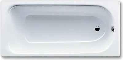 A top-down view of a white bathtub.