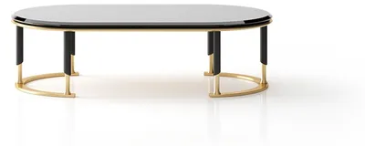 Immagine prodotto di Tavolo moderno in vetro nero dal design elegante