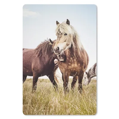 Produktbild von MuchoWow® Mauspad Mousepad Pferde - Gras - Frühling 18x27 cm - Mousepads - Maus Mat - Pad - Mausunterlage