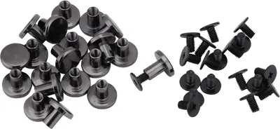 Image de 20Sets Messing Flat -Kopfgurtgurt Nieten für Gepäckleder (8 mm)