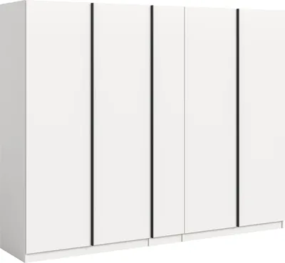 Produktbild von Kleiderschrank Oakland | mit 5 Türen | weiß