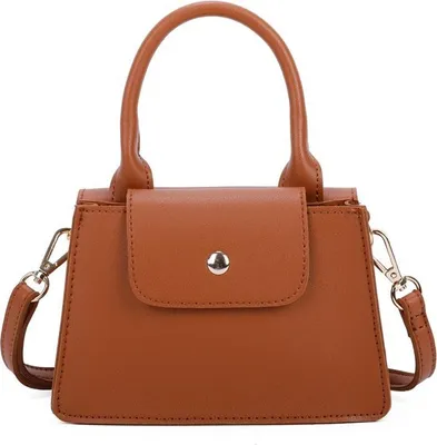 Produktbild von Gallantry Damen Handtasche - Trendy Crossbody Tasche aus robustem Polyurethan in Braun für den Alltag