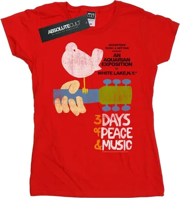 Produktbild von Woodstock - T-Shirt für Damen BI37567 (M) (Rot)