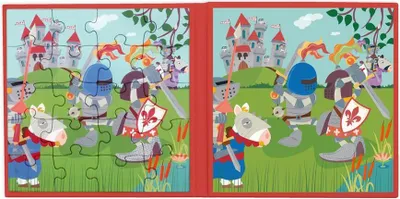 Produktbild von SCRATCH Magnetisches Puzzlebuch zum Mitnehmen – Ritter