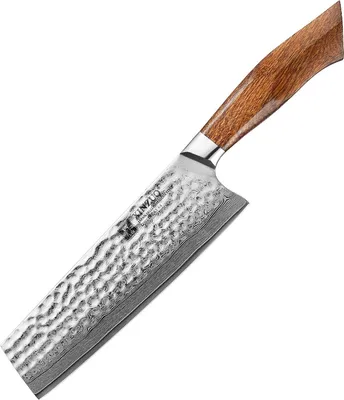 Produktbild von XinZuo - Damast Nakiri-Messer  - B32D Feng Serie