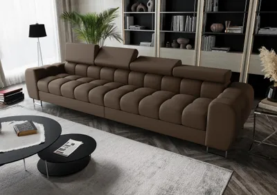 Produktbild von Big Sofa Sofa 4-Sitzer BASTIEN Megasofa in Stoff Terra Braun