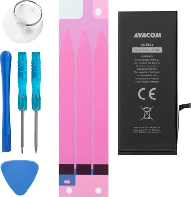 Zdjęcie produktu dla AVACOM GSAP-IPH6SP-HC3400, Bateria, Apple, Modely: A1634 A1687 A1699 iPhone 6s Plus, Czarny, Litowo-jonowa (Li-Ion), 3400 mAh