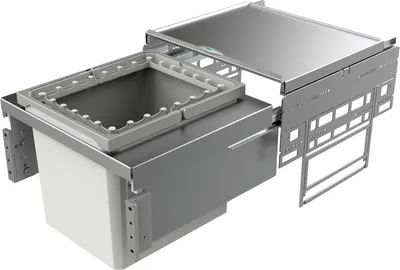 Immagine prodotto di NABER 8012405 Selezionatore di rifiuti da 29 litri COX® BASE 360 R/500-1 da 50 cm di larghezza del mobile