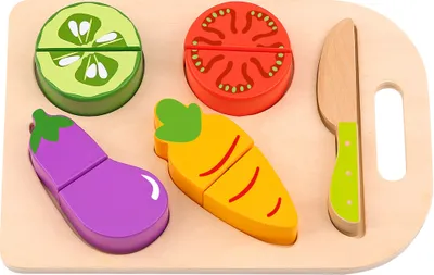 Produktbild von TOOKY TOY Gemüse, Schneidebrett