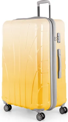 Obrázek produktu pro Suitline - Kufr velký rozkládací, kufr XL na 4 kolečkách, trolley hard shell, trolley hardcase odbavovací zavazadlo 20-23 kg, velikost pásu 158 cm, TSA, Safari Sunrise