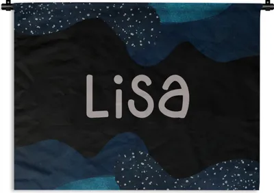 Produktbild von MuchoWow® Wandteppich Wandbehang Lisa - Pastell - Mädchen 90x67.5 cm Tapisserie Dekoration Wandtuch - Fototeppich - Wand-Skulpturen
